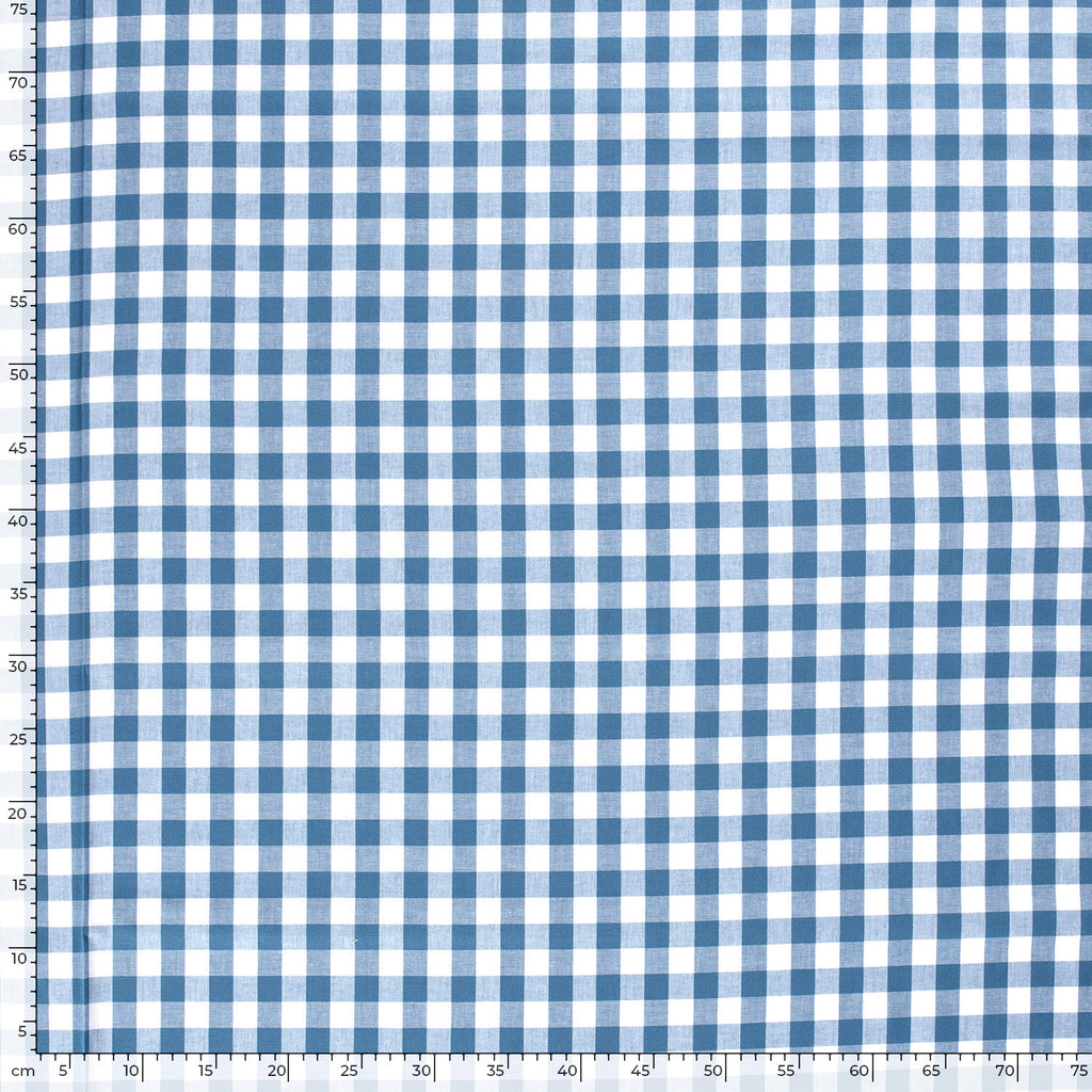 Poplin Gingham Indigo