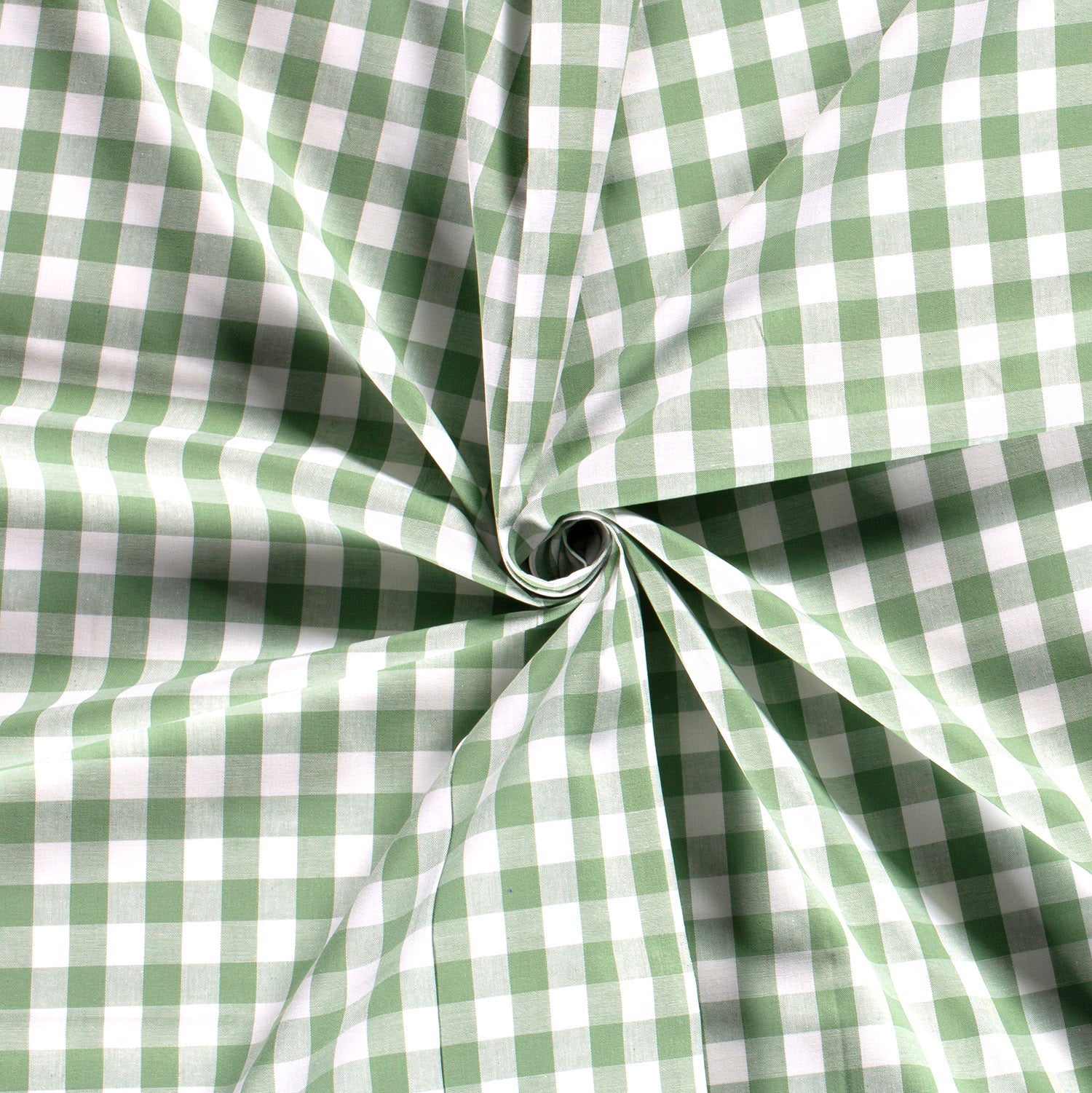 Poplin Gingham Grønn