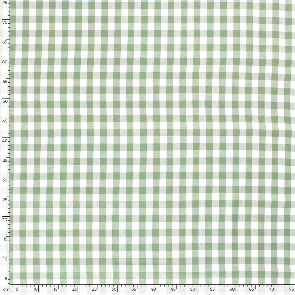 Poplin Gingham Grønn