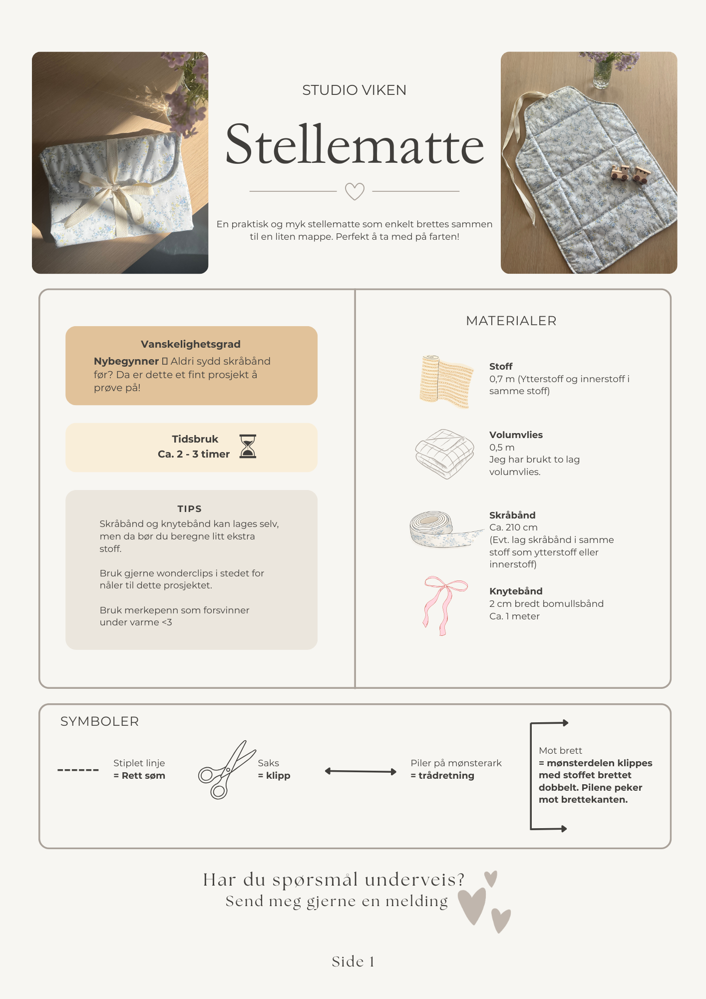 Stellematte Symønster